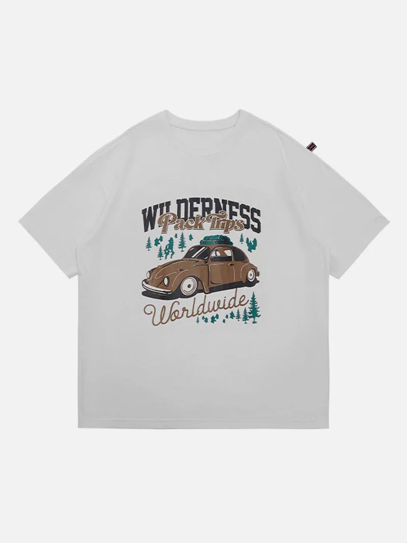 Urban Car Graphic T-Shirt - Celestialzstreetwear