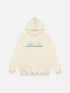 Graffiti Star Print Hooded Sweatshirt - Celestialzstreetwear