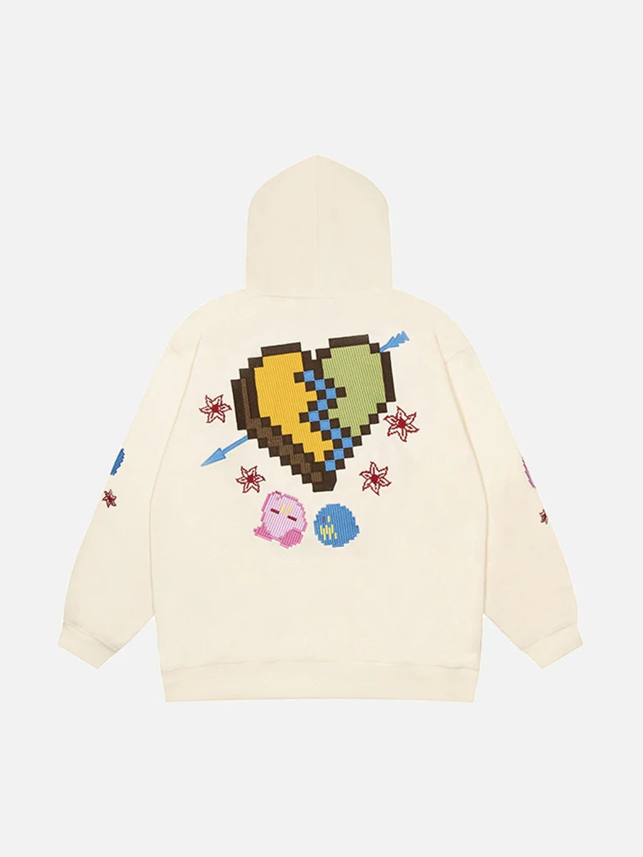 Planet Hooded Zipper Hoodie - Celestialzstreetwear