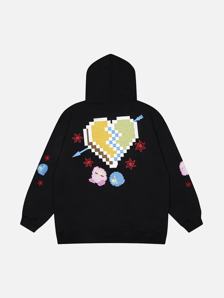 Planet Hooded Zipper Hoodie - Celestialzstreetwear