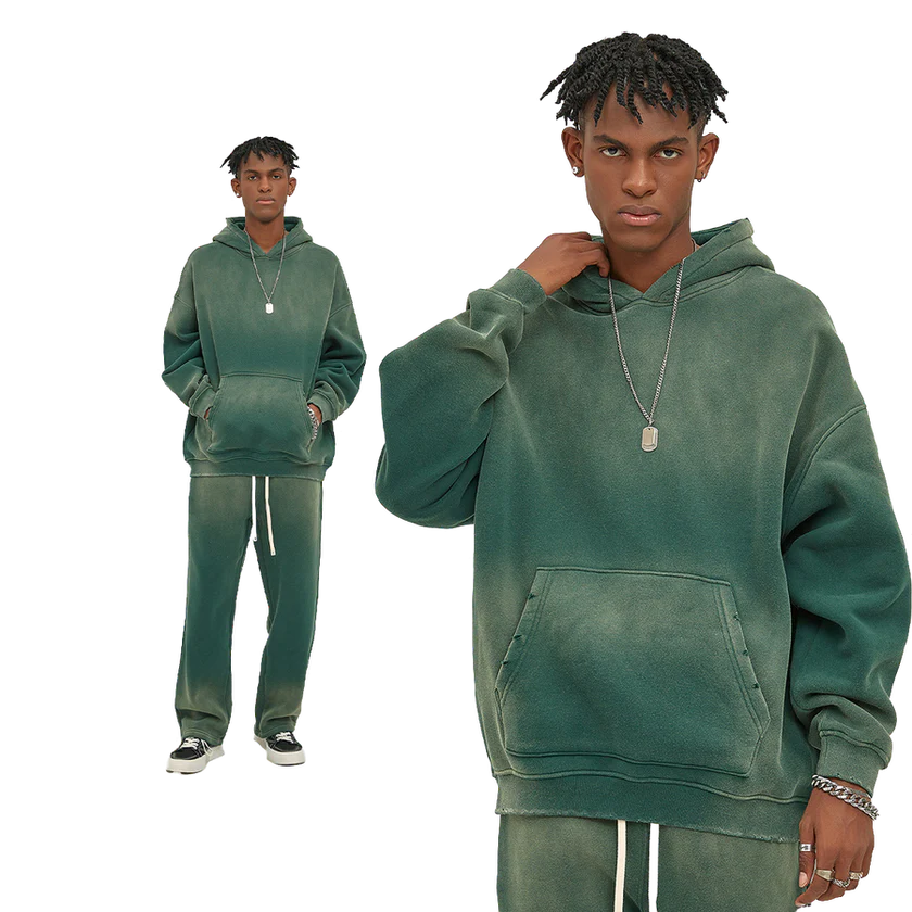 Bleached Fleece Hoodie - Celestialzstreetwear