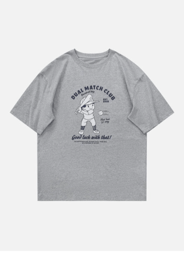 Baseball Kid Graphic T-Shirt - Celestialzstreetwear