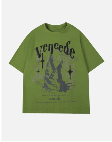 Vencede Butterfly Graphic T-Shirt - Celestialzstreetwear