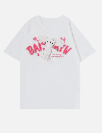 Little Rabbit Graphic T-Shirt - Celestialzstreetwear