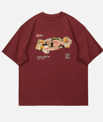 Animal Doll Graphic T-Shirt - Celestialzstreetwear