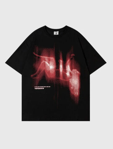 Distorted Falling T-Shirt - Celestialzstreetwear