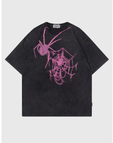 Spidy Webbed T-Shirt - Celestialzstreetwear