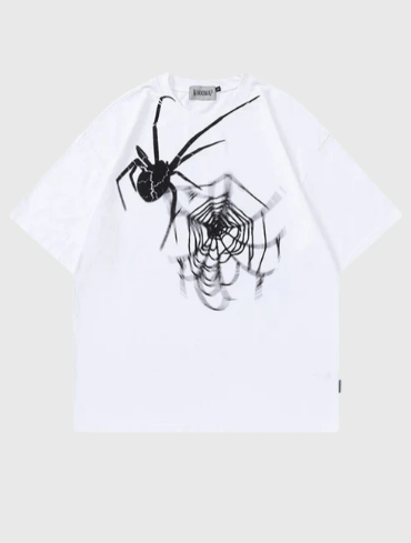Spidy Webbed T-Shirt - Celestialzstreetwear