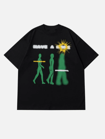 Abstract Graphic T-Shirt - Celestialzstreetwear