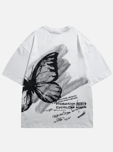 Butterfly Graphic Tee - Celestialzstreetwear