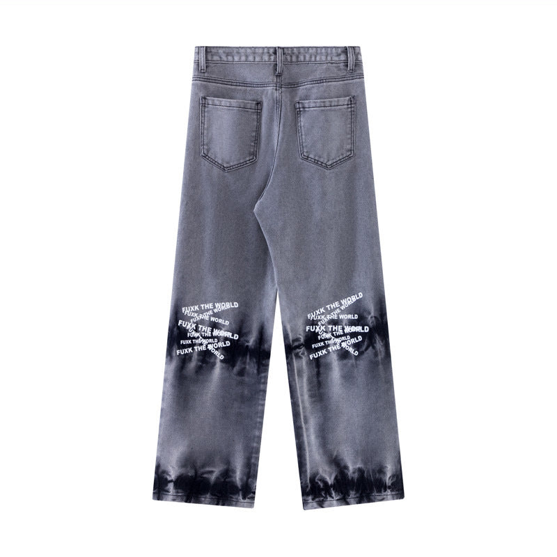 FUXK The World Jeans - Celestialzstreetwear