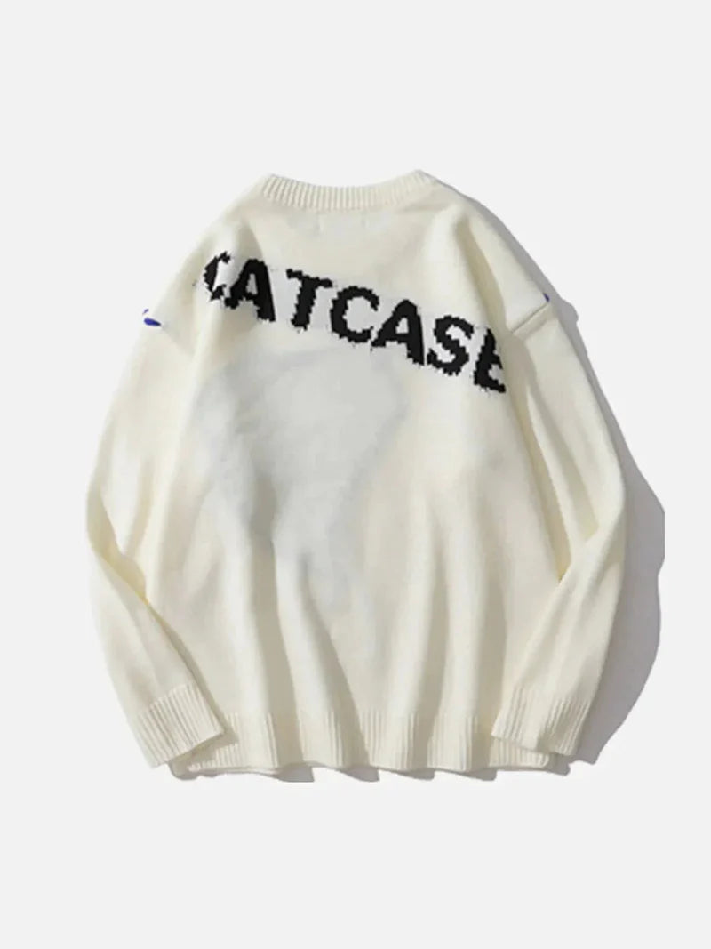 Love Embroidered Sweater - Celestialzstreetwear