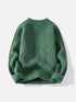 Solid Color Weave Cozy Sweater - Celestialzstreetwear