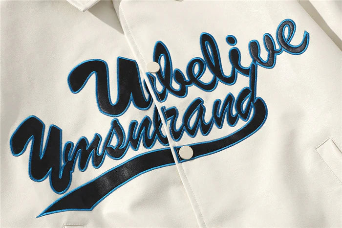 White BELIVE Jacket - Celestialzstreetwear
