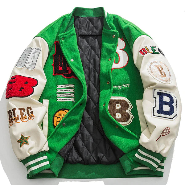 Winter Varsity Jacket Embroidery - Celestialzstreetwear