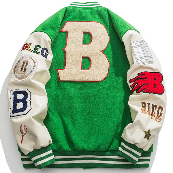Winter Varsity Jacket Embroidery - Celestialzstreetwear