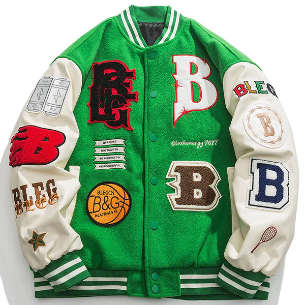 Winter Varsity Jacket Embroidery - Celestialzstreetwear