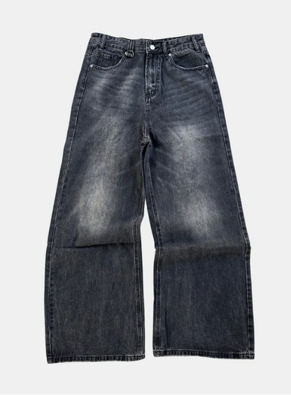 Charcoal Washed Denim - Celestialzstreetwear