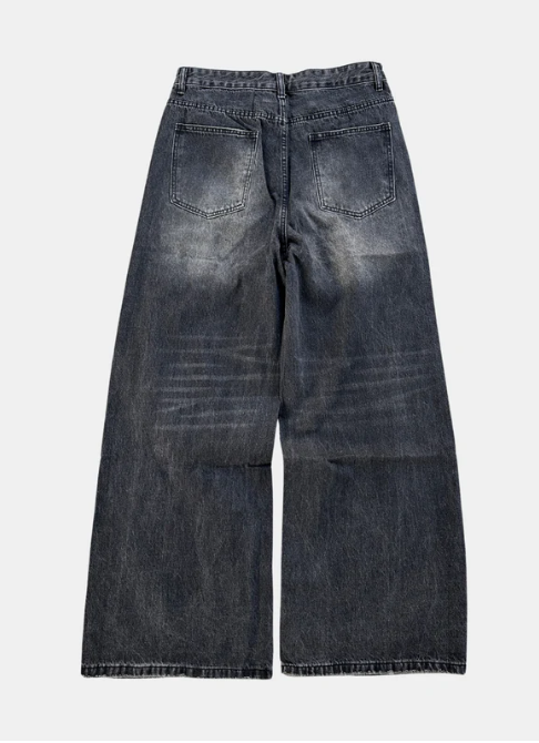 Charcoal Washed Denim - Celestialzstreetwear