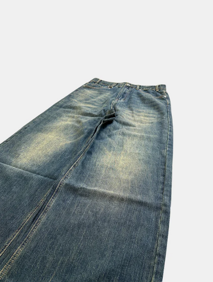 Vintage Washed Jeans - Celestialzstreetwear