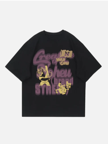 Bear Elements Graphic T-Shirt - Celestialzstreetwear