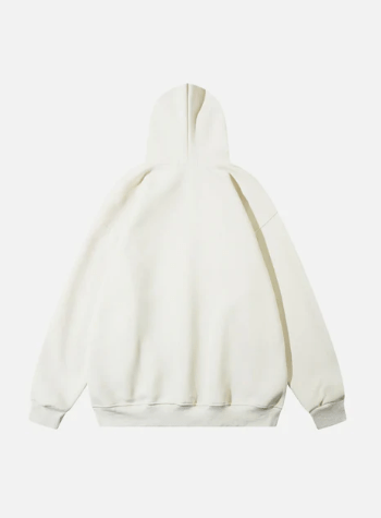 Line Character Print Hoodie