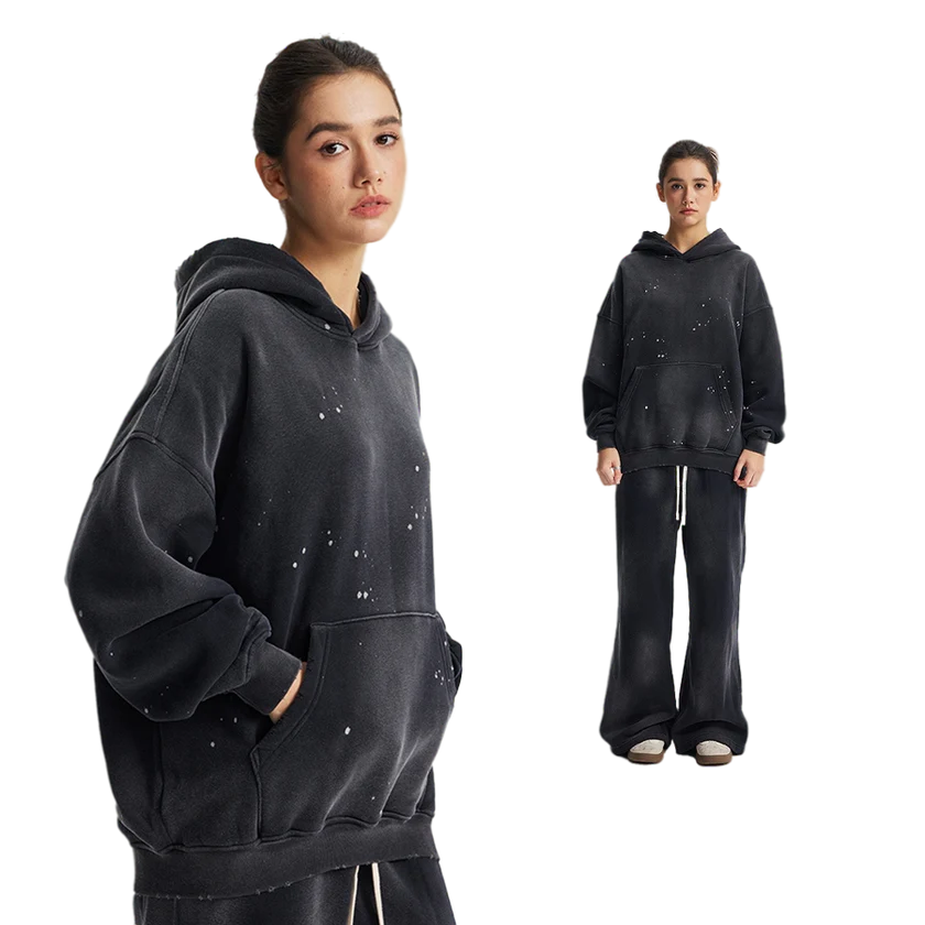 Paint Splatter Hoodie - Celestialzstreetwear